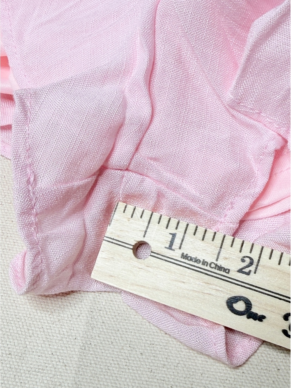 Altar’d State Pink Ruffle Romper Size M NWT Puff Sleeve Tie Back - Picture 7 of 8